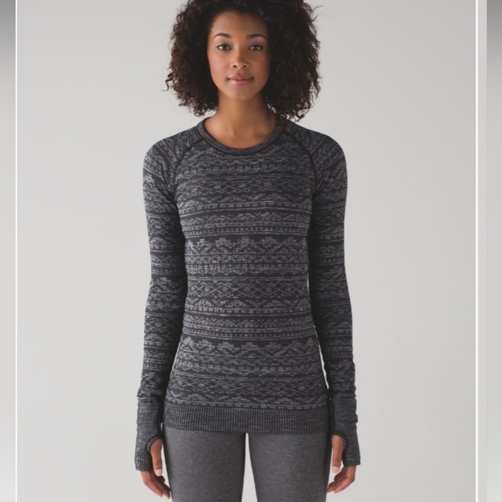 Lululemon Rest Less Pullover -  Heathered Black